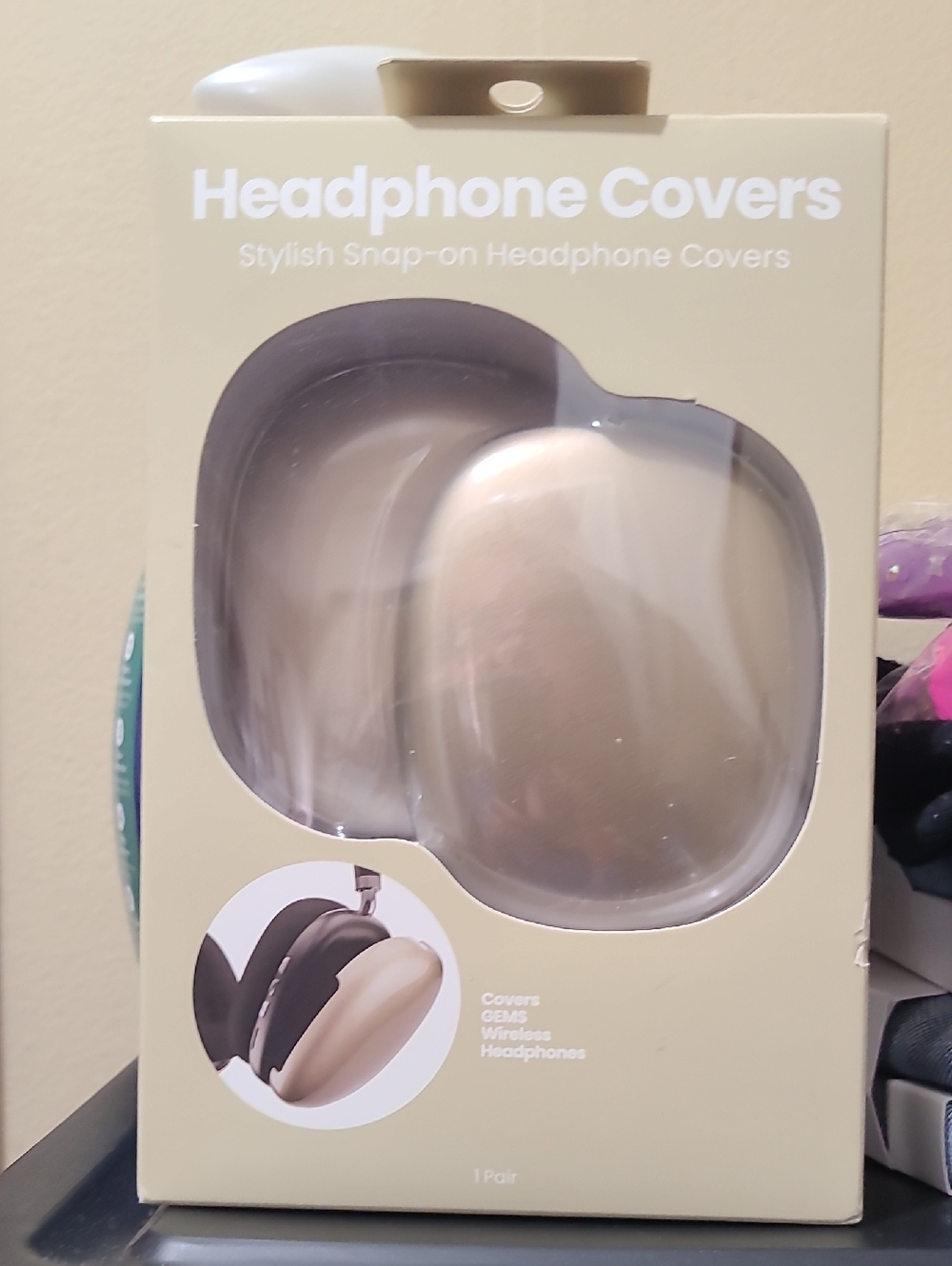 Snap-On Headphone Covers in Champagne